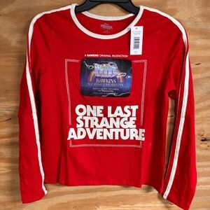 NWT Stranger Things Long Sleeve Tee Size